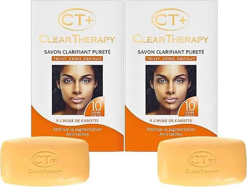 CT+ Soap Clear Therapy Lightening Purifying with Carrot Oil (Pack of 2)