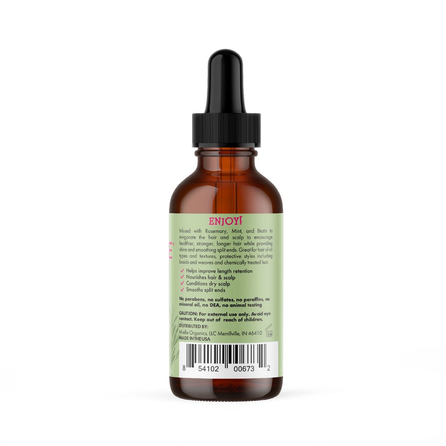 Mielle Rosemary Mint Scalp & Hair Strengthening Oil 2 OZ
