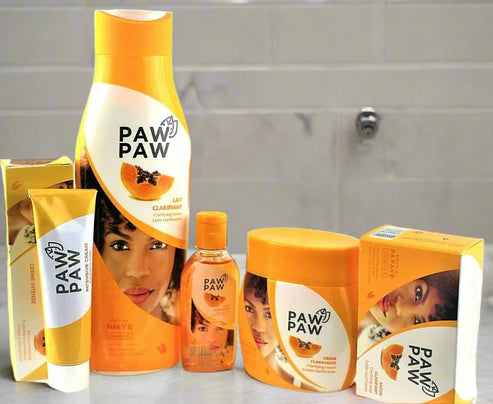 Paw Paw Set Lotion, Tube Cream, Jar Creaml, Oil and soap
