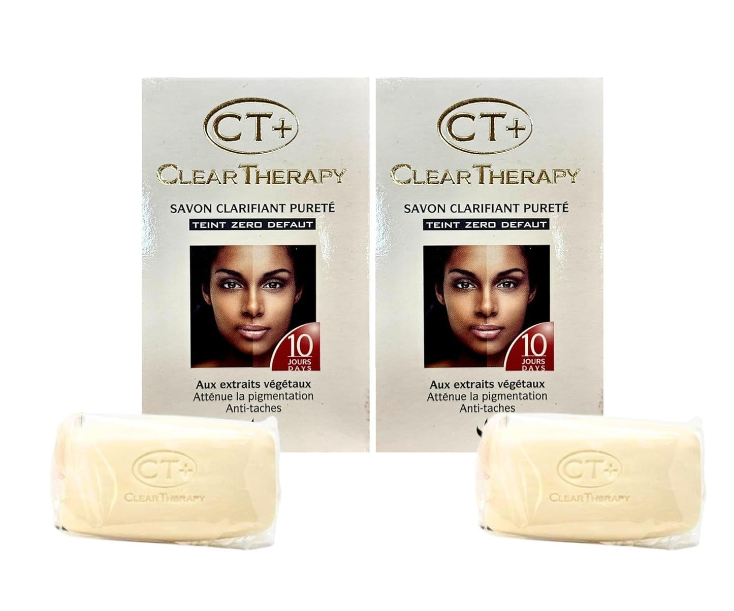 CT+ Soap Clear Therapy Lightening Purifying (Pack of 2)