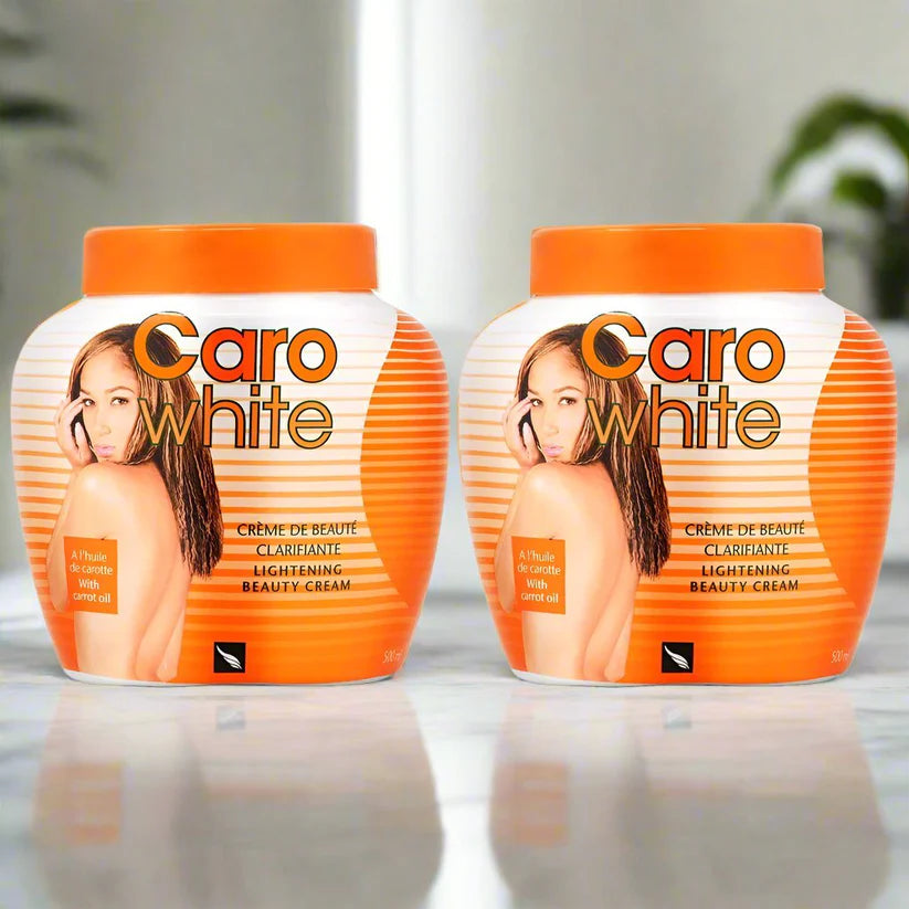 Caro White Cream Jar 16.9oz. 500ml (pack of 2)
