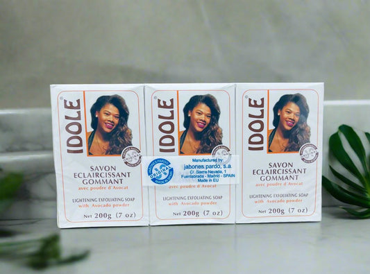 Idole Soap with Avocado Powder 7 oz/ 200g (Pack of 3)