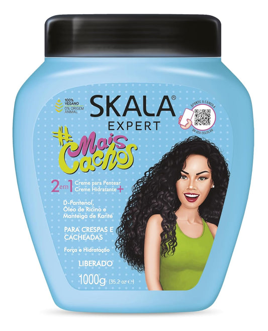 SKALA Mais Cachos for hair type 3ABC - 2 IN 1 Conditioning Treatment Cream & Cream To Comb 35.2oz